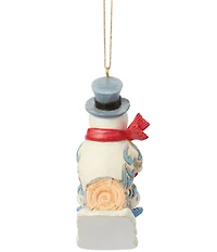 Jim Shore Frosty the Snowman Frosty and Karen Sledding Hanging Ornament