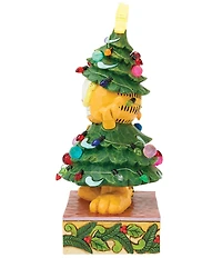 Jim Shore Garfield Collection Battery-Operated Light-Up Garfield Dressed as Christmas Tree Figurine