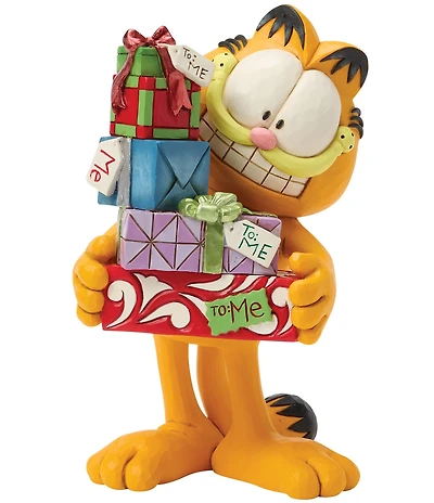 Jim Shore Garfield Collection Garfield with Presents Figurine