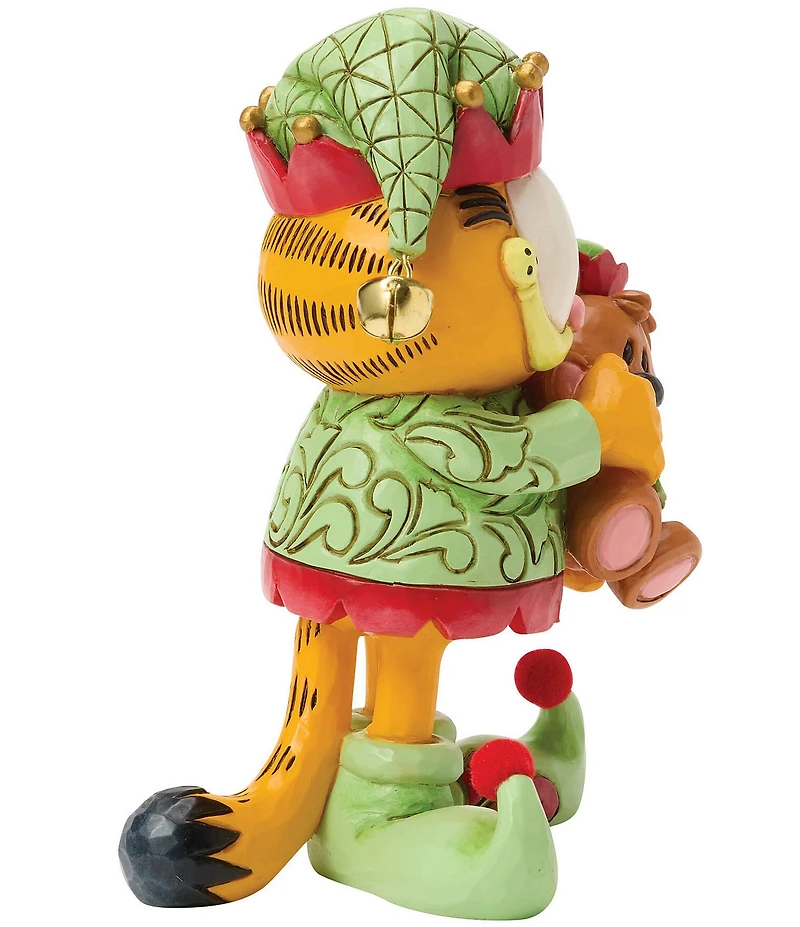 Jim Shore Garfield Garfield and Pooky in Elf Costumes Figurine