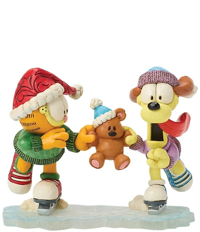 Jim Shore Garfield Garfield, Odie, and Pooky Ice Skating Figurine