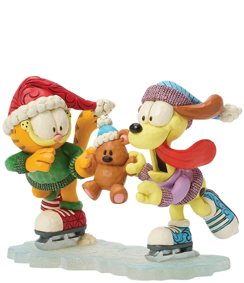 Jim Shore Garfield Garfield, Odie, and Pooky Ice Skating Figurine