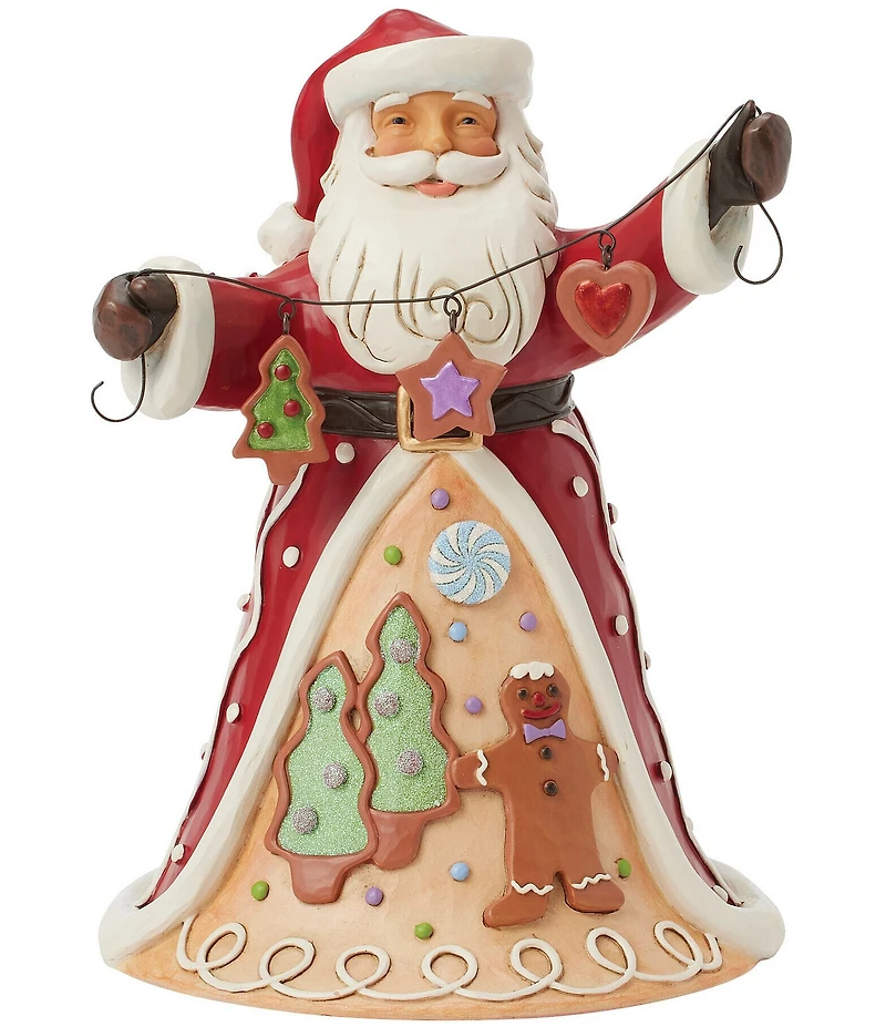 Jim Shore Gingerbread Santa Garland Figurine