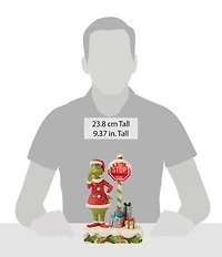 Jim Shore Grinch By Stop Sign LED Figurine