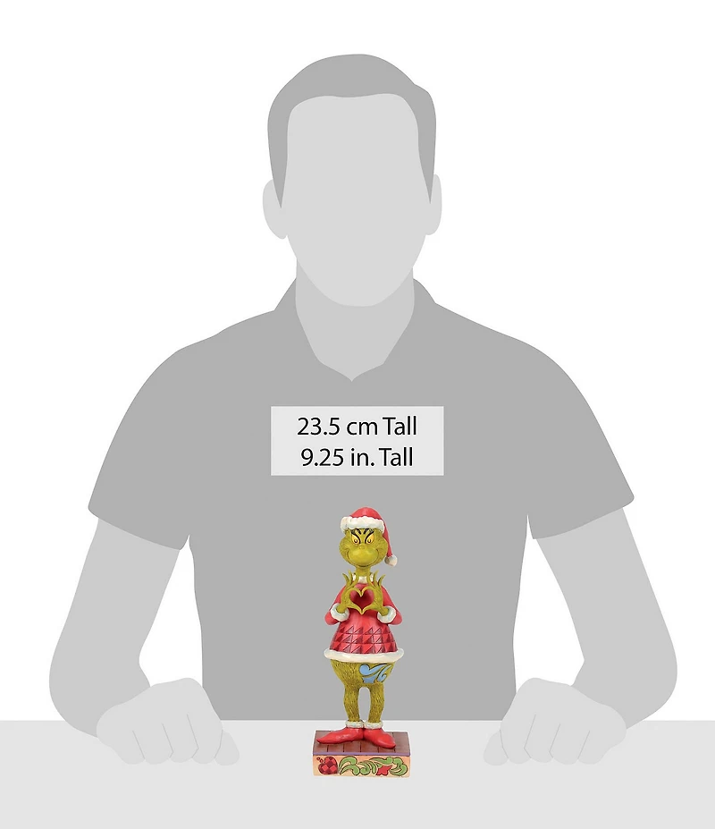 Jim Shore Grinch Collection Grinch with Heart Hands Figurine