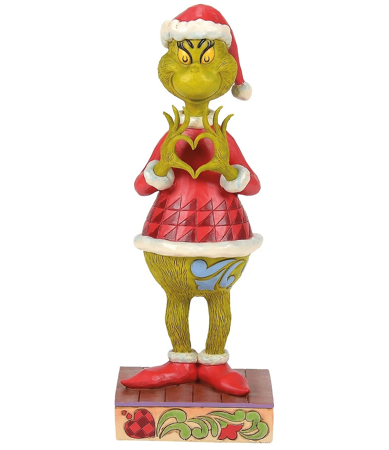 Jim Shore Grinch Collection Grinch with Heart Hands Figurine