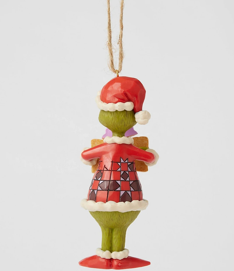 Jim Shore Grinch Collection #double;Where's My Gift#double; Message Ornament