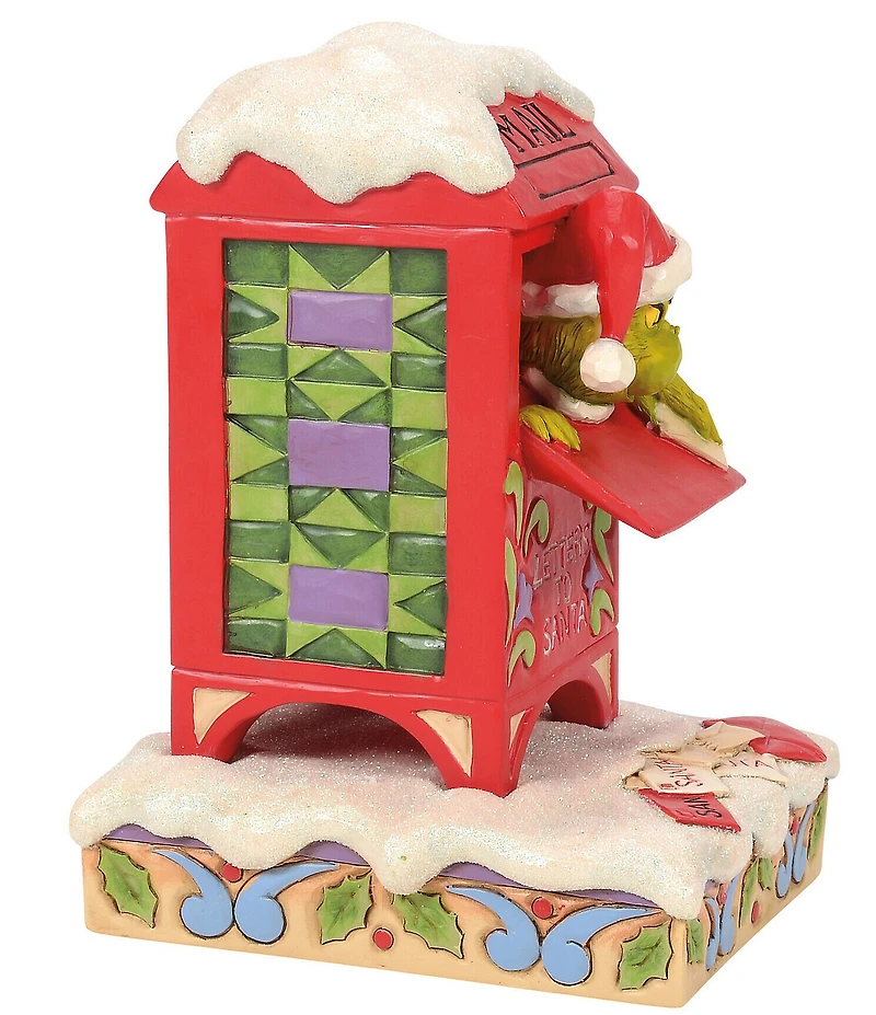 Jim Shore Grinch In Mailbox Figurine