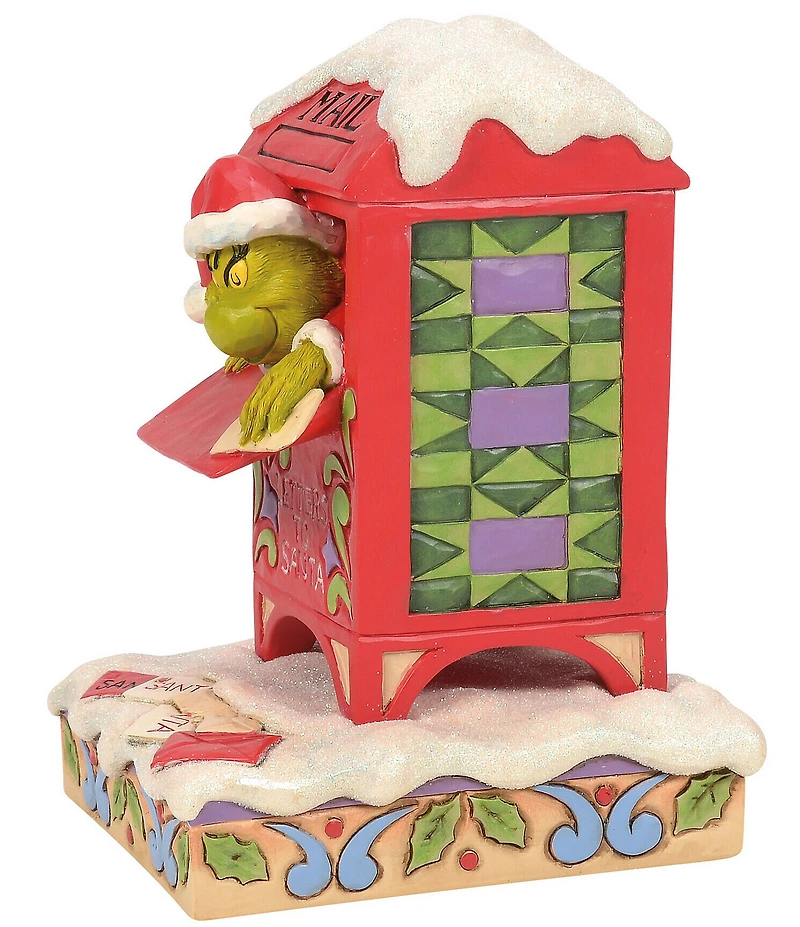 Jim Shore Grinch In Mailbox Figurine