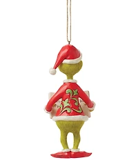 Jim Shore Grinch With Book Ornament