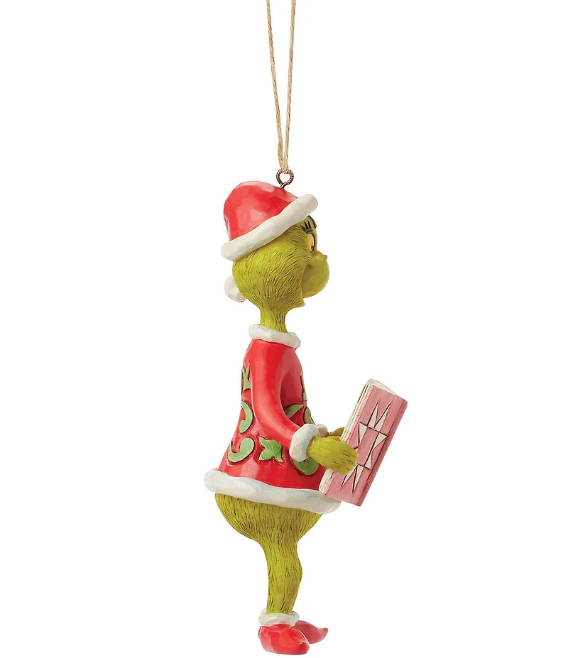 Jim Shore Grinch With Book Ornament