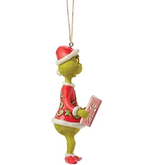 Jim Shore Grinch With Book Ornament