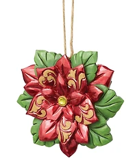 Jim Shore Heartwood Creek 13th Annual Legend Of The Poinsettia Hanging Ornament