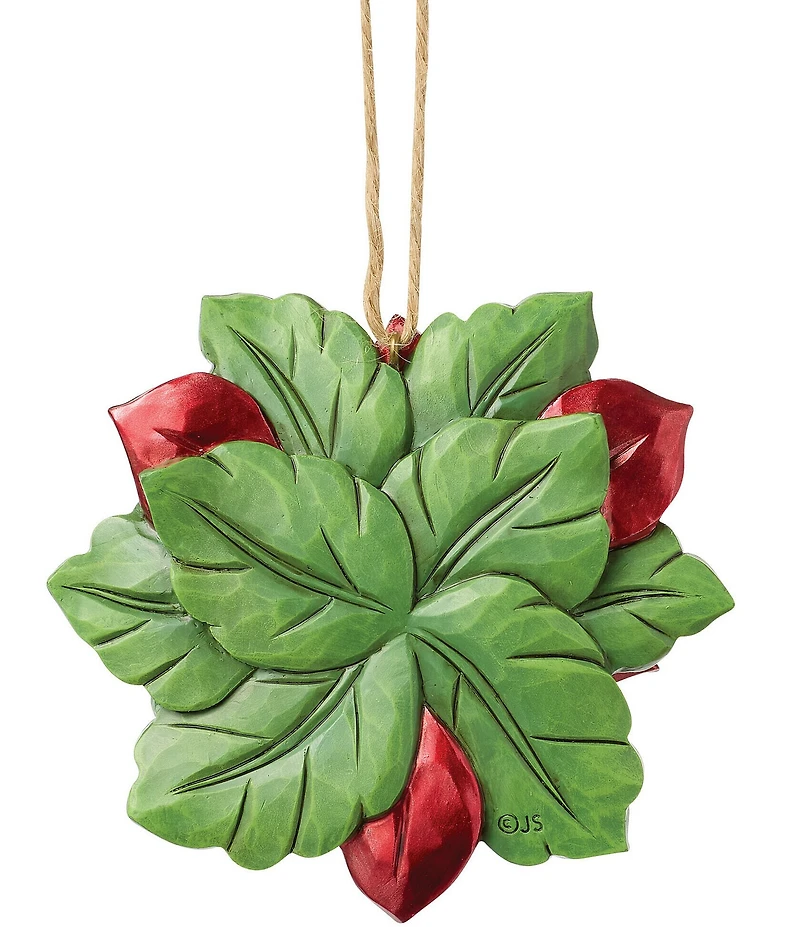 Jim Shore Heartwood Creek 13th Annual Legend Of The Poinsettia Hanging Ornament