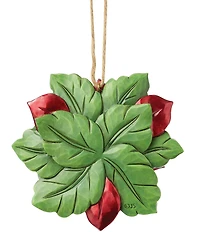 Jim Shore Heartwood Creek 13th Annual Legend Of The Poinsettia Hanging Ornament