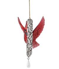 Jim Shore Heartwood Creek Caring Cardinal Forever in My Heart Ornament