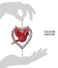 Jim Shore Heartwood Creek Caring Cardinal Forever in My Heart Ornament