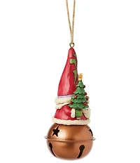 Jim Shore Heartwood Creek Christmas Gnome on Jingle Bell Hanging Ornament