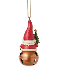 Jim Shore Heartwood Creek Christmas Gnome on Jingle Bell Hanging Ornament