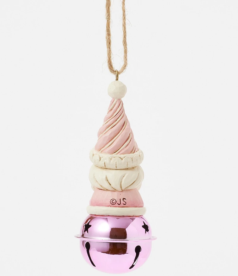 Jim Shore Heartwood Creek Collection Heartwood Sweets Santa Bell Hanging Ornament
