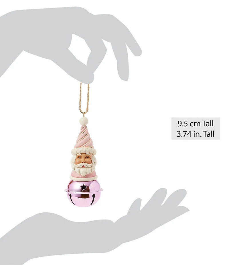 Jim Shore Heartwood Creek Collection Heartwood Sweets Santa Bell Hanging Ornament