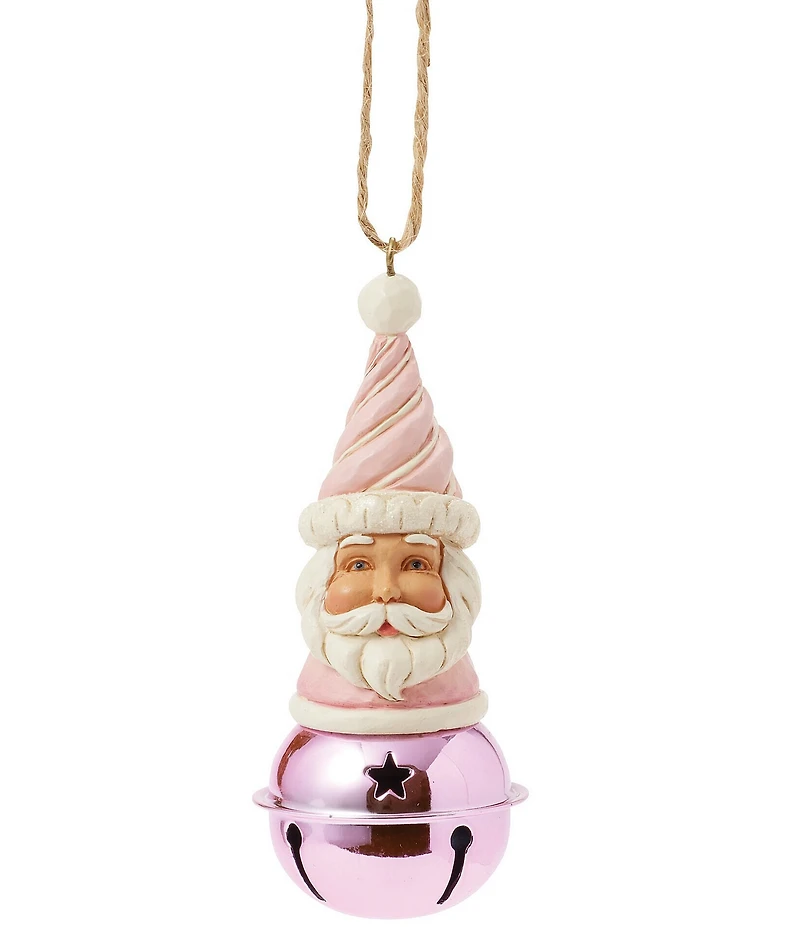 Jim Shore Heartwood Creek Collection Heartwood Sweets Santa Bell Hanging Ornament