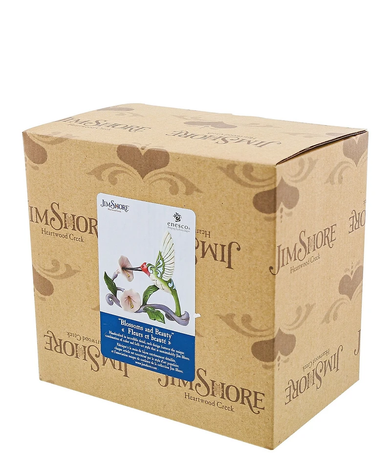 Jim Shore Heartwood Creek Collection Hummingbird With Flower Figurine