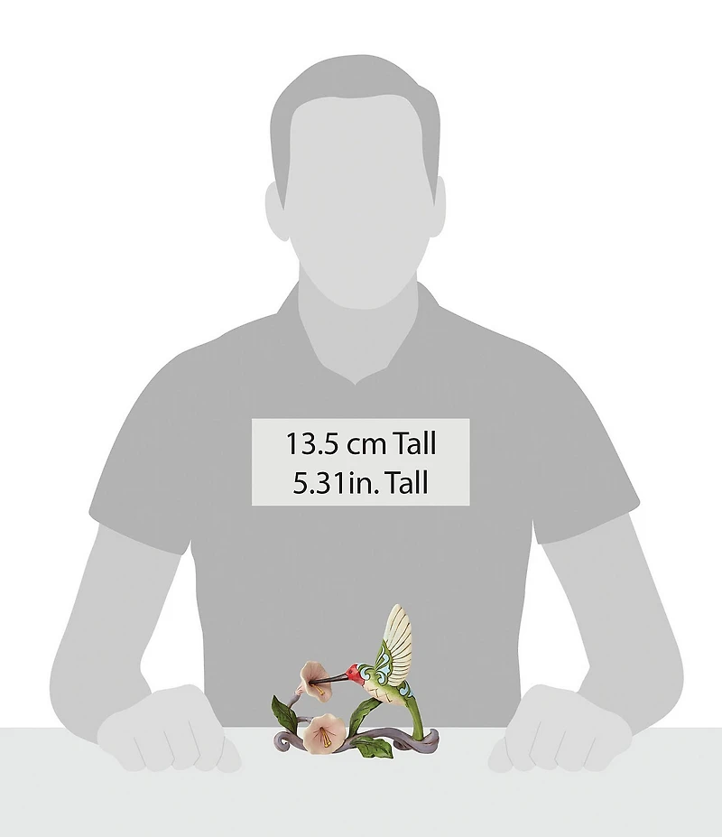 Jim Shore Heartwood Creek Collection Hummingbird With Flower Figurine