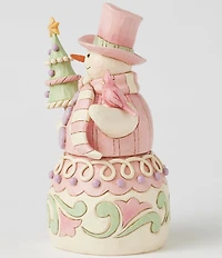 Jim Shore Heartwood Creek Collection #double;Pastel Winter Wonder's#double; Heartwood Sweets Snowman Figurine