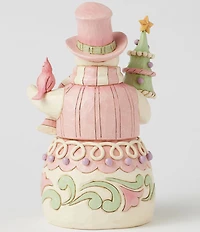 Jim Shore Heartwood Creek Collection #double;Pastel Winter Wonder's#double; Heartwood Sweets Snowman Figurine