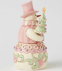 Jim Shore Heartwood Creek Collection #double;Pastel Winter Wonder's#double; Heartwood Sweets Snowman Figurine