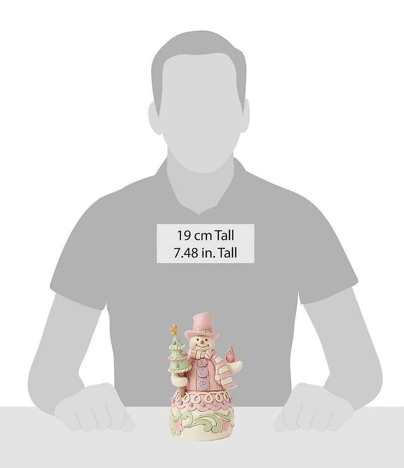 Jim Shore Heartwood Creek Collection #double;Pastel Winter Wonder's#double; Heartwood Sweets Snowman Figurine