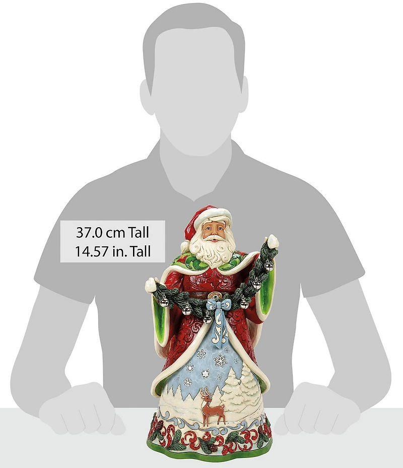 Jim Shore Heartwood Creek Collector Edition Santa with Bells Figurine