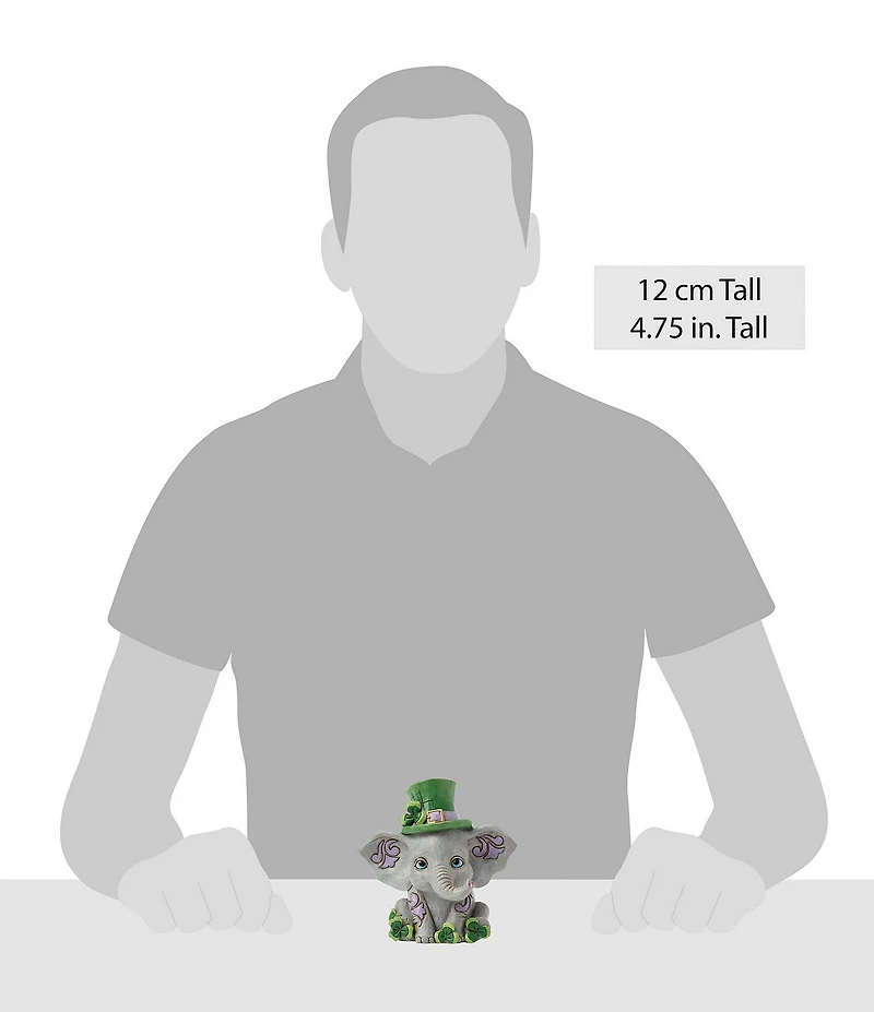 Jim Shore Heartwood Creek Elephant with Clover Figurine