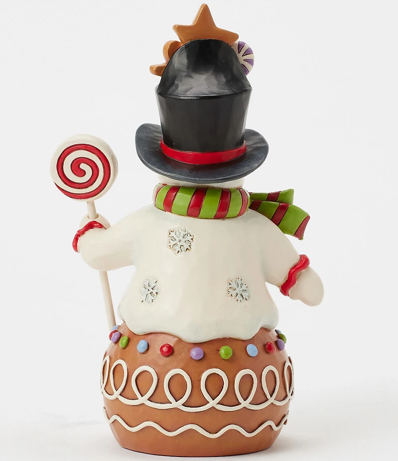 Jim Shore Heartwood Creek Gingerbread Christmas Snowman Sweets Hat Figurine