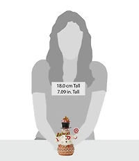 Jim Shore Heartwood Creek Gingerbread Christmas Snowman Sweets Hat Figurine