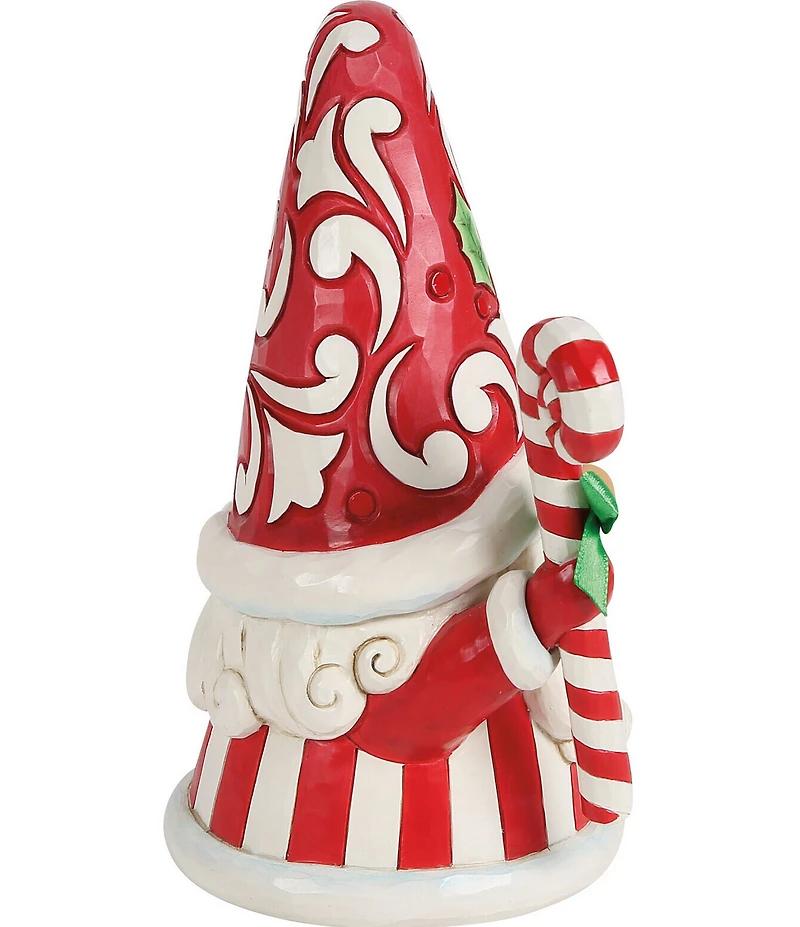 Jim Shore Heartwood Creek Gnome Holding Large Candy Cane Figurine