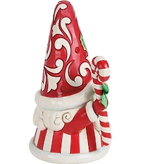 Jim Shore Heartwood Creek Gnome Holding Large Candy Cane Figurine