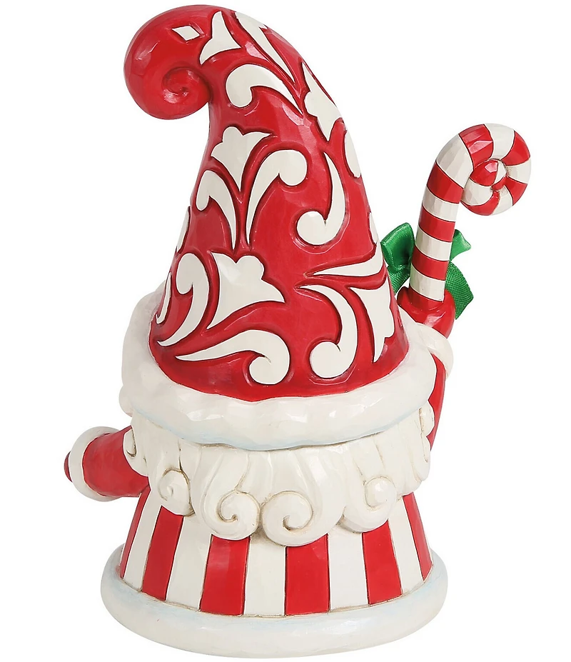 Jim Shore Heartwood Creek Gnome Holding Large Candy Cane Figurine