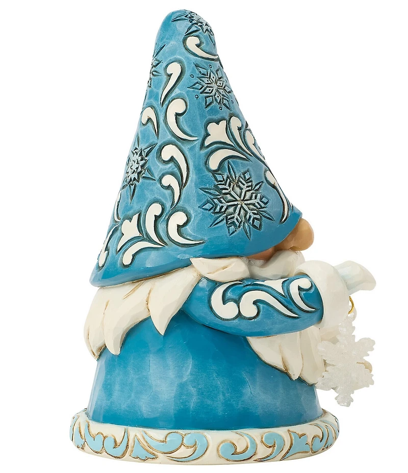 Jim Shore Heartwood Creek Gnome Holding Snowflake Figurine