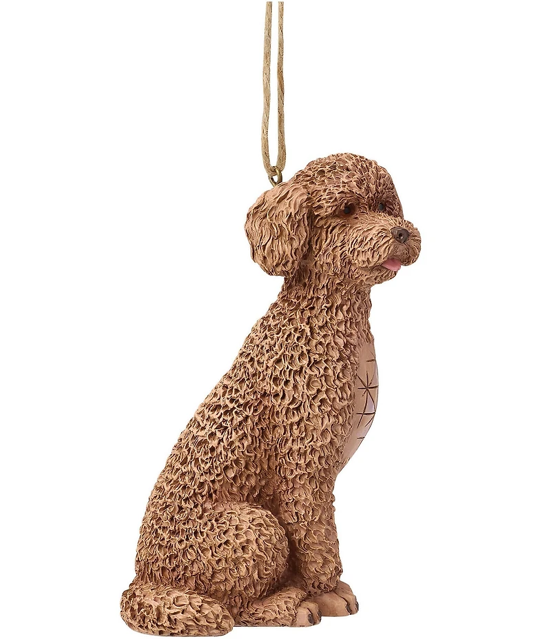 Jim Shore Heartwood Creek Golden Doodle Dog Hanging Ornament