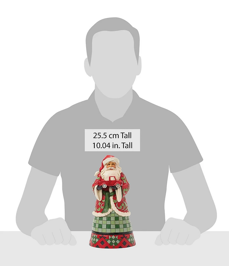 Jim Shore Heartwood Creek Highland Holiday Glen Santa Hold Truck Figurine