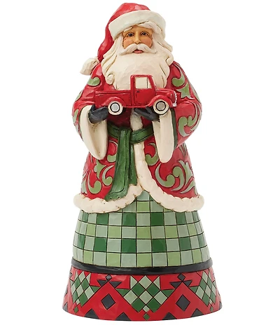 Jim Shore Heartwood Creek Highland Holiday Glen Santa Hold Truck Figurine