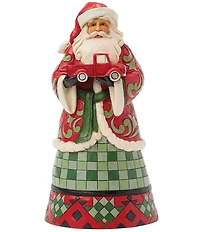 Jim Shore Heartwood Creek Highland Holiday Glen Santa Hold Truck Figurine