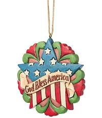 Jim Shore Heartwood Creek Patriotic Star Hanging Ornament