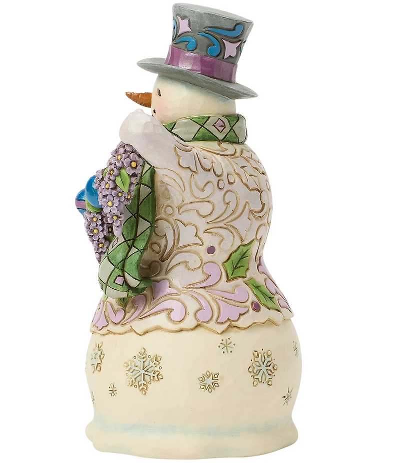 Jim Shore Heartwood Creek Purple Snowman Figurine