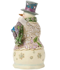 Jim Shore Heartwood Creek Purple Snowman Figurine