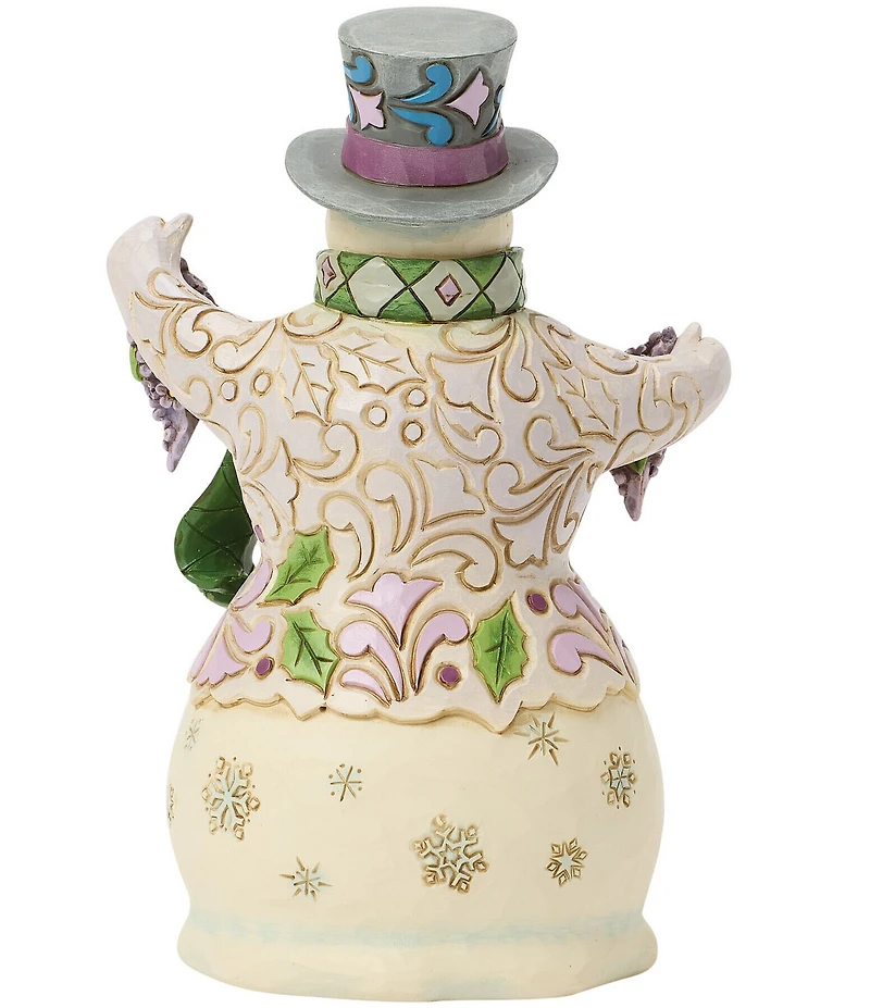 Jim Shore Heartwood Creek Purple Snowman Figurine