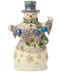 Jim Shore Heartwood Creek Purple Snowman Figurine
