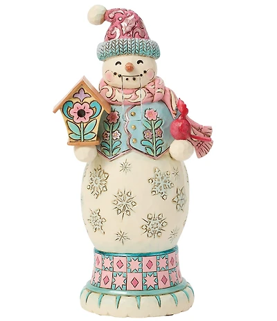 Jim Shore Heartwood Creek Royal Traditions Pastel Snowman Nutcracker Figurine